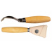 Morakniv Hook Knife 163 (S) Double Edge + Leather Sheeth řezbářs
