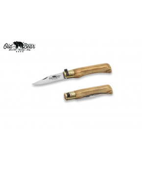 Kapesní nůž Antonini OldBear 9307/15_LU nerezová čepel,rukojeť olivové dřevo