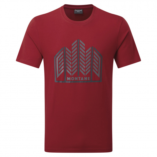 Montane FOREST T-SHIRT-ACER RED-XL pánské triko tmavě červené