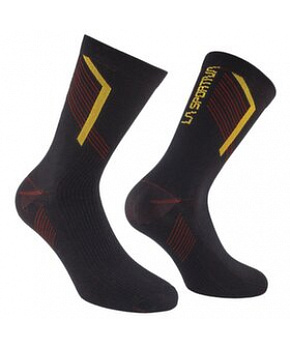 Ponožky La Sportiva Flow Trail Socks Black/Yellow Ponožky La Sportiva Flow Trail Socks Black/Yellow