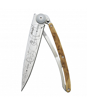 Kapesní nůž Deejo 1CB044 Tattoo 37g  juniper wood Theorem