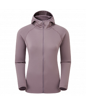 Montane FEM FURY LITE HOODIE-MOONSCAPE-UK10/S dámská mikina šedofialová