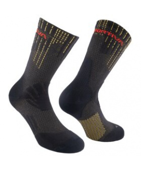 Ponožky La Sportiva Endurance Trail Socks Black/Yellow Ponožky La Sportiva Endurance Trail Socks Black/Yellow