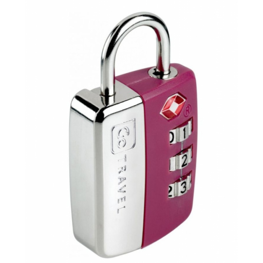 Go Travel zámek Secure Lock TSA violet