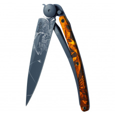 Deejo 1GM031 Tattoo black 37g,orange camo,Trout