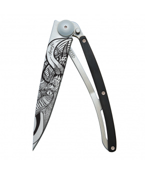 Kapesní nůž Deejo 1CB028 Tattoo 37g ebony wood Demon Kapesní nůž Deejo 1CB028 Tattoo 37g ebony wood Demon