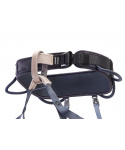 Petzl CORAX LT DARK GREY sedací úvazek šedý