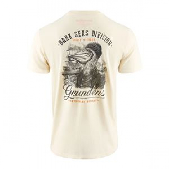 Dark Seas X Grundens Portsmith SS T-Shirt  Natural, L