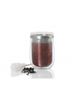 AdHoc Hrnek na čaj s infuzérem FUSION GLASS 400ml