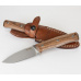 Nůž s pevnou čepelí LionSteel B35 ST čepel ocel Sleipner,rukojeť dřevo santos,pouzdro