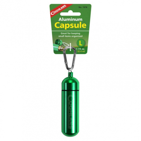Coghlan´s pouzdro Aluminium Capsule Large Green