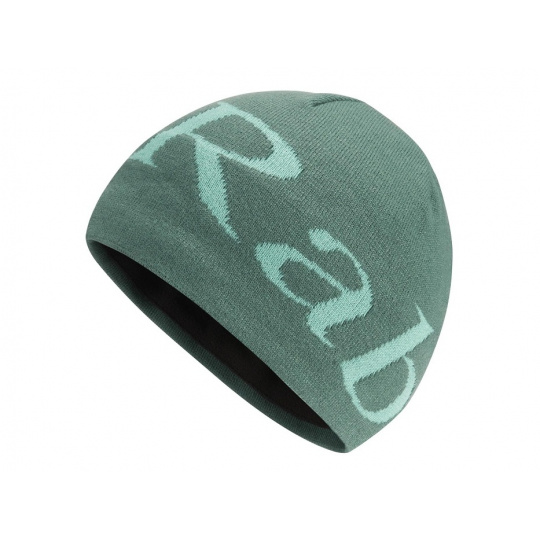 Rab Logo Beanie green slate/glacier blue/GGB čepice