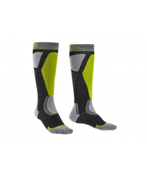 Bridgedale Ski Easy On graphite/lime/140