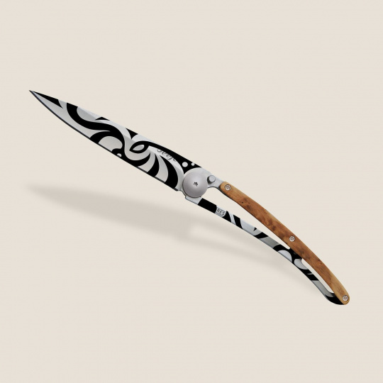 Nůž Deejo Tattoos 37 g  Tribal - Juniper Wood