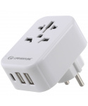 Cestovní Adaptér  Lifeventure World to Europe Travel Adaptor with USB (& USB C)