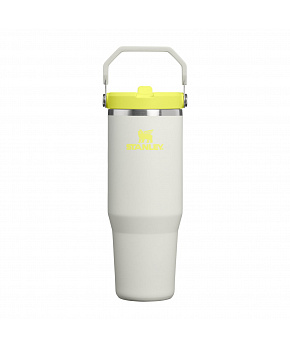 STANLEY Termoláhev s integrovanou slámkou The IceFlow™ Flip Straw 2.0 Tumbler 890 ml/30oz Pale Stone Atomic