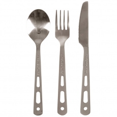 Titanový Příborový Set Lifeventure Knife Fork Spoon Set - Titanium