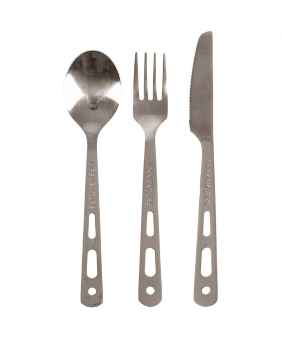 Titanový Příborový Set Lifeventure Knife Fork Spoon Set - Titanium