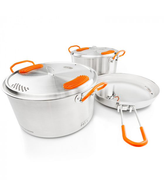 Sada Nerezového Nádobí GSI Outdoors Glacier Stainless Base Camper 2+3l Medium