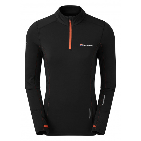 Montane FEM KATLA PULL-ON-BLACK-UK14/L dámská mikina černá