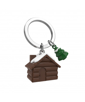 MTM Klíčenka Chaloupka zasněžený stromeček