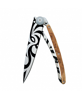 Kapesní nůž Deejo 1CB020 Tattoo 37g  juniper wood Tribal