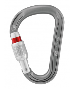 Petzl ATTACHE SCREW LOCK HMS GRAY šroubovací karabina šedá