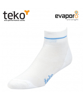 Teko 2222 eV8 Light Minicrew white-blue dámské běžecké ponožky