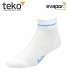 Teko 2222 eV8 Light Minicrew white-blue dámské běžecké ponožky