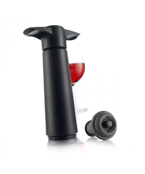 Vakuová pumpa černá s 2 uzávěry VacuVin