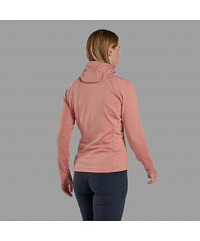 Montane Dámská mikina s kapucí Montane Womens Protium Hoodie barva Pink Clay velikost UK10/S