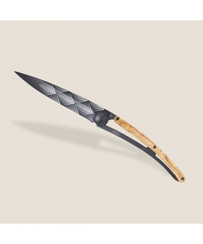 Zavírací nůž Deejo 3GB105 Tattoo Giant Black 390g olive Art Déco Zavírací nůž Deejo 3GB105 Tattoo Giant Black 390g olive Art Déco