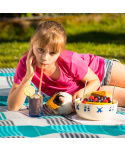 Pikniková deka Yate Fleece s PEVA folií 200x200 cm