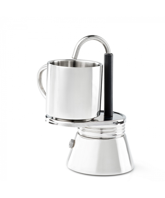 Sada Mini Presovač a Hrneček GSI Outdoors Stainless Mini Espresso 1 cup