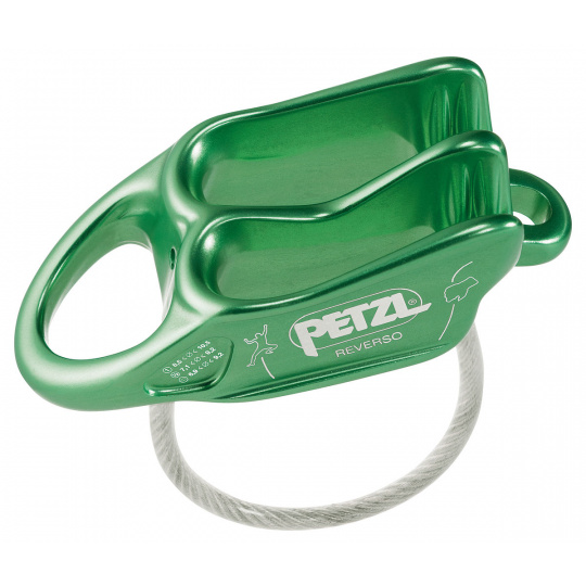 Petzl REVERSO jistící brzda zelená