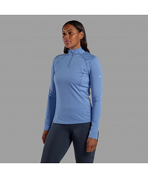 Montane Dámské tričko s dlouhým rukávem Montane Womens Dart XT Zip Neck barva Cornflower velikost UK10/S Montane Dámské tričko s dlouhým rukávem Montane Womens Dart XT Zip Neck barva Cornflower velikost UK10/S