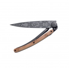 Nůž Deejo Tattoos Black 37 g 1920 - Juniper Wood Nůž Deejo Tattoos Black 37 g 1920 - Juniper Wood