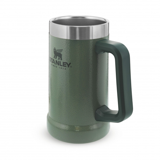 STANLEY Korbel na pivo The Big Grip Beer Stein 700 ml/24oz Hammertone Green