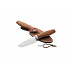 Nůž s pevnou čepelí LionSteel Acha-Natural Burlap AH BLN čepel M390, rukojeť micarta, pouzdro