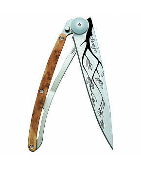 Kapesní nůž pro leváky Deejo 1CBG22 Tattoo 37g juniper wood Tree