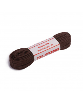 Tkaničky ploché Duras tmavě hnědé Tkaničky ploché Duras tmavě hnědé