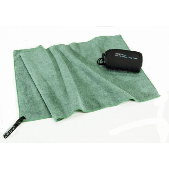 Cocoon cestovní ručník Microfiber Terry Towel Light S bamboo gre