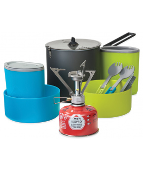 MSR POCKET ROCKET STOVE KIT sada nádobí pro 2 osoby s plynovým vařičem MSR POCKET ROCKET STOVE KIT sada nádobí pro 2 osoby s plynovým vařičem