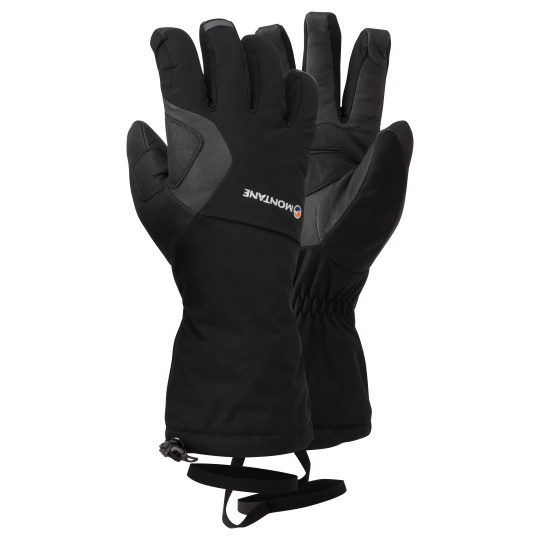 Montane FEM SUPERCELL GLOVE-BLACK-XS dámské rukavice černé
