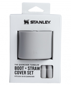 STANLEY Silikonový obal dna a slámky The Quencher Boot + Straw Topper 20oz/30oz Ash