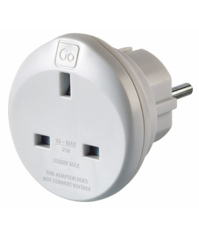 Go Travel adaptér UK/Evropa typ E/F