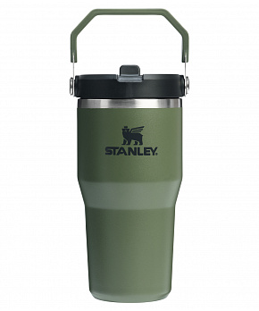 STANLEY Termoláhev s integrovanou slámkou The IceFlow™ Flip Straw 2.0 Tumbler 600 ml/20oz Dried Pine