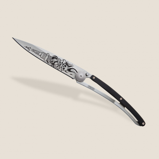 Deejo 1CB018 Tattoo Biker, 37g, ebony wood