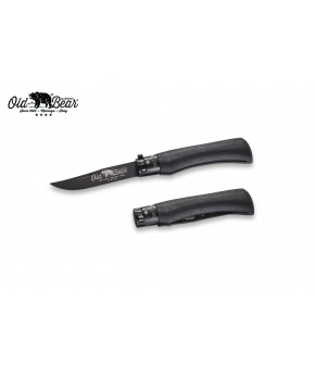 Kapesní nůž Antonini OldBear 9303/17_MNN černá nerezová čepel s PTFE,černá dřevěna rukojeť Kapesní nůž Antonini OldBear 9303/17_MNN černá nerezová čepel s PTFE,černá dřevěna rukojeť