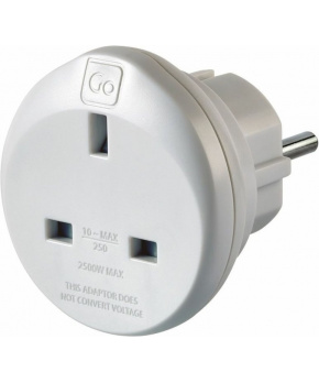 Go Travel adaptér UK/Evropa typ E/F